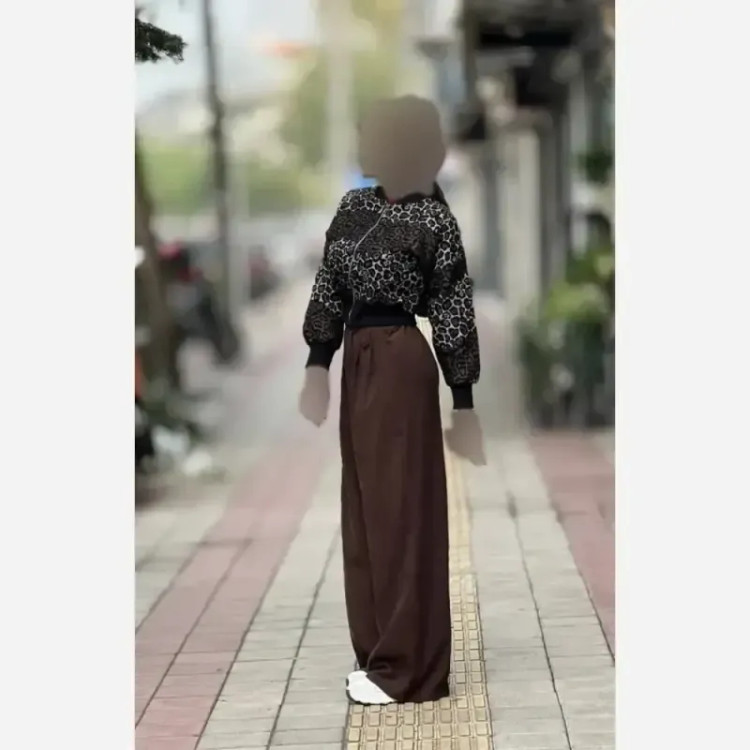 ست اسپرت زنانه پنبه گلکسی مدل happy سایز فری 38 تا 46