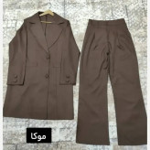 ست اداری زنانه بزایاق ریزشی درجه یک مانتو و شلوار