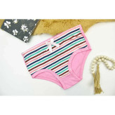شورت زنانه پنبه راه راه رنگی