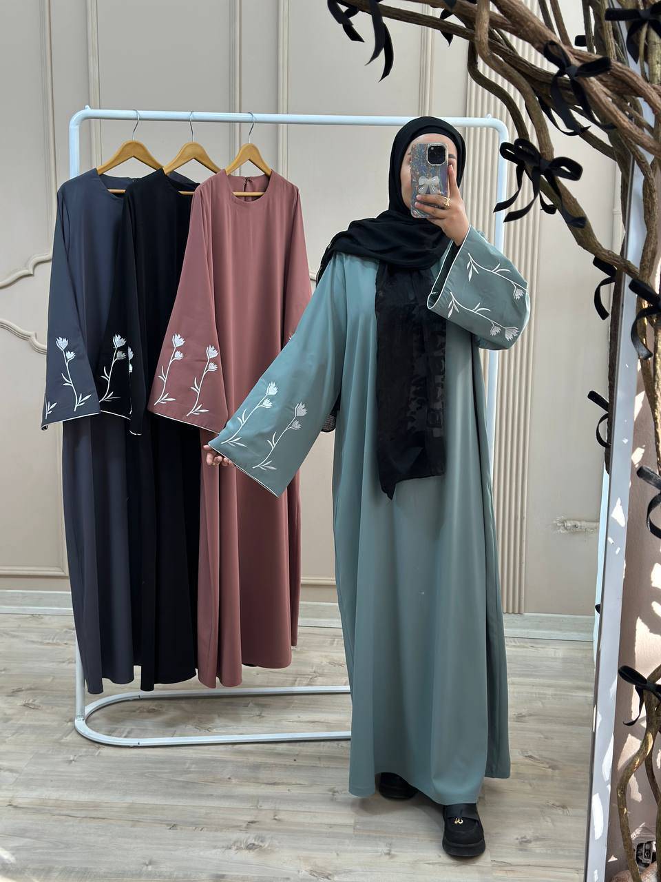 مانتو عبایی گلسا