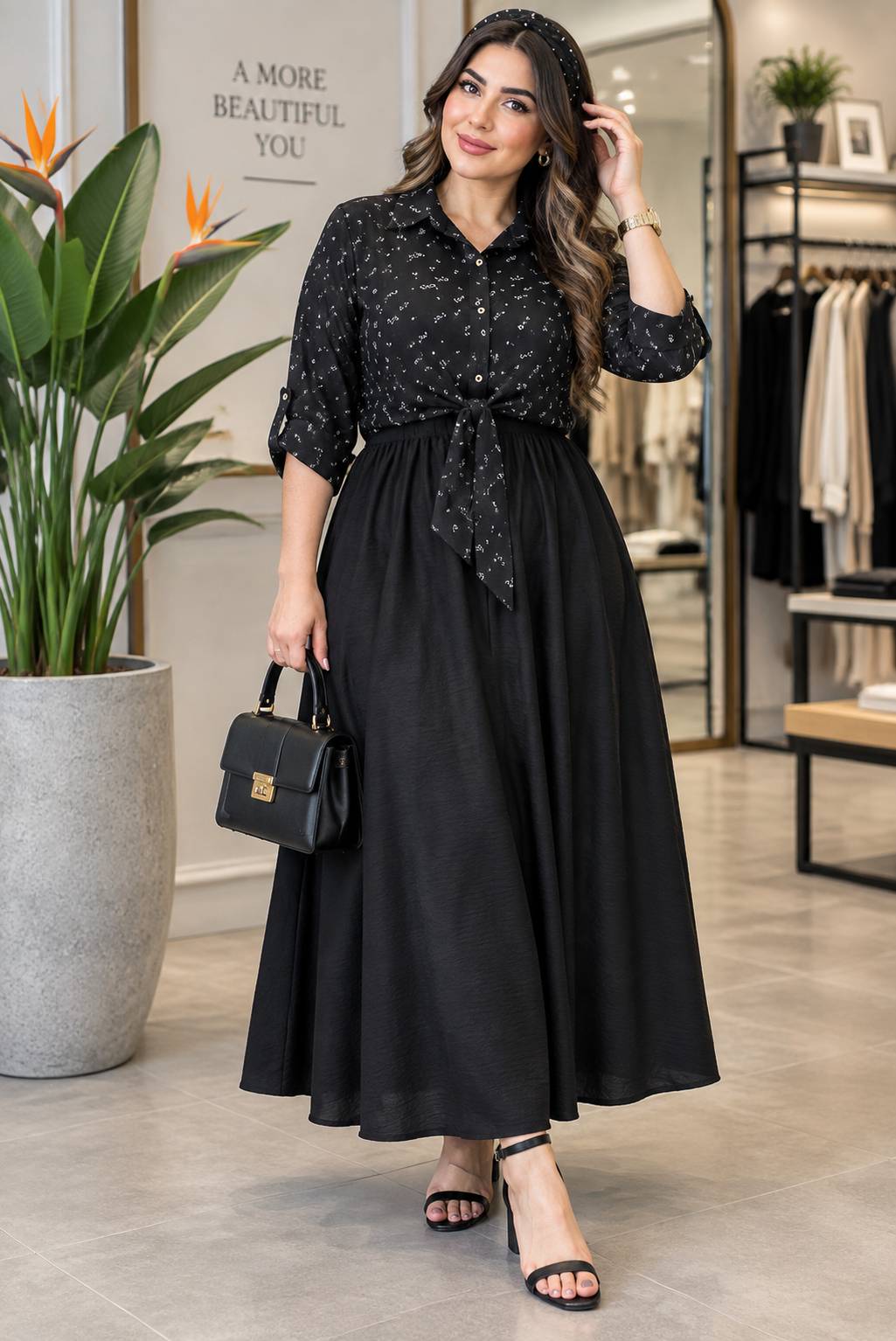شومیز گره ای و سارافون نازنین