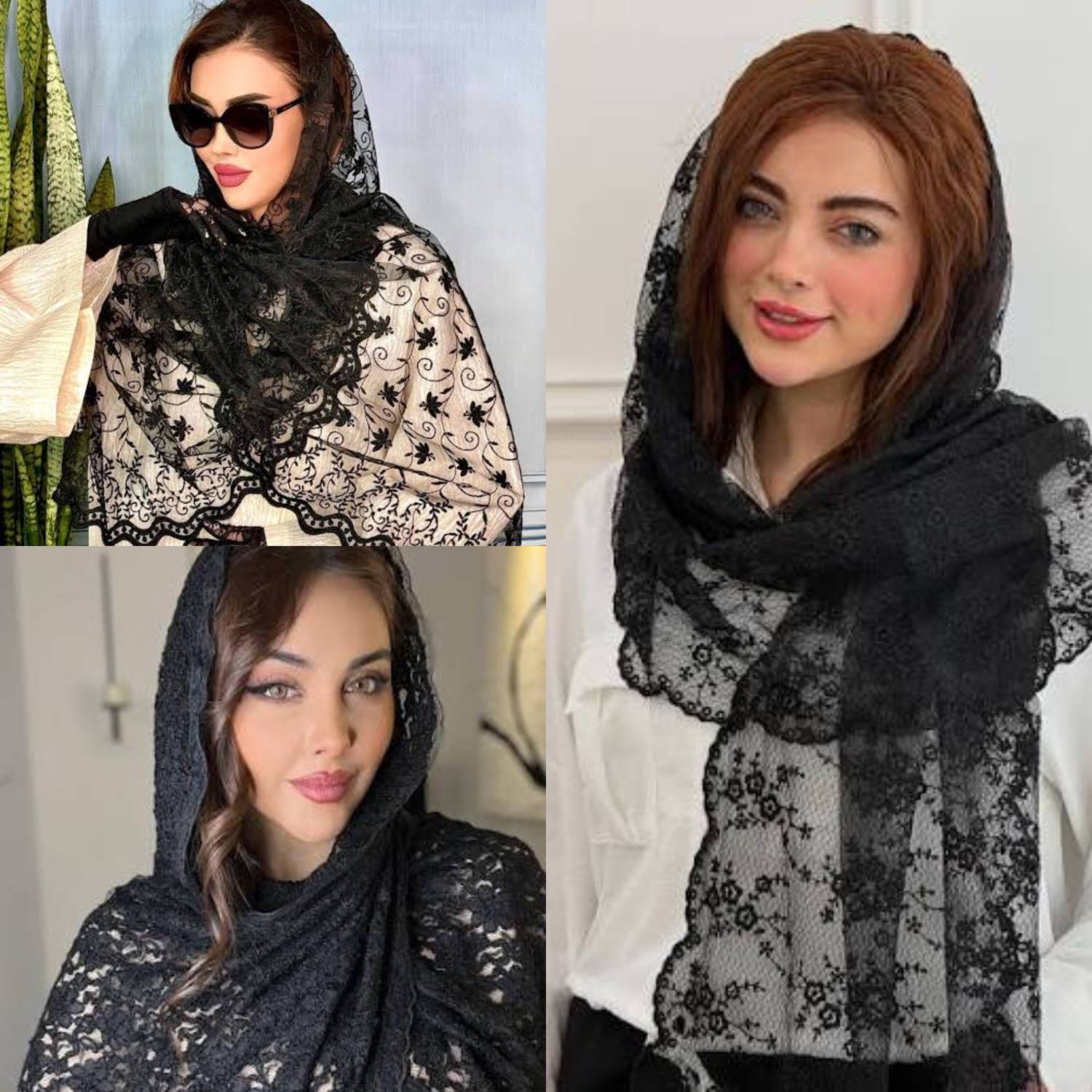 شال دانتل لبه گیپوری((شاااال))