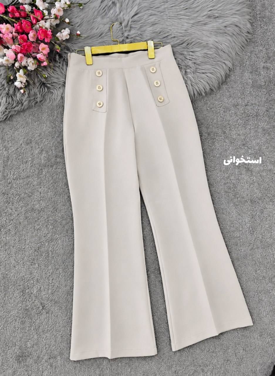 شلوار بوتکات کمر دکمه ای