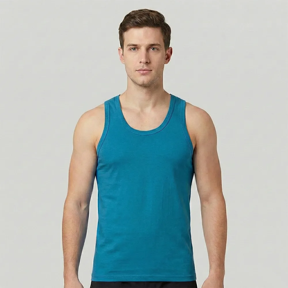 زیرپوش مردانه رکابی مارک تینا دریایی رنگ سبز دریایی
