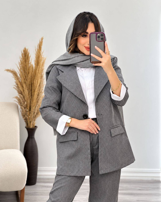 ست مانتو کتی و شلوار قاصدک