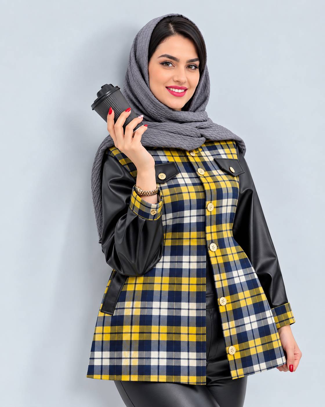 مانتو ترکیبی شاکمن