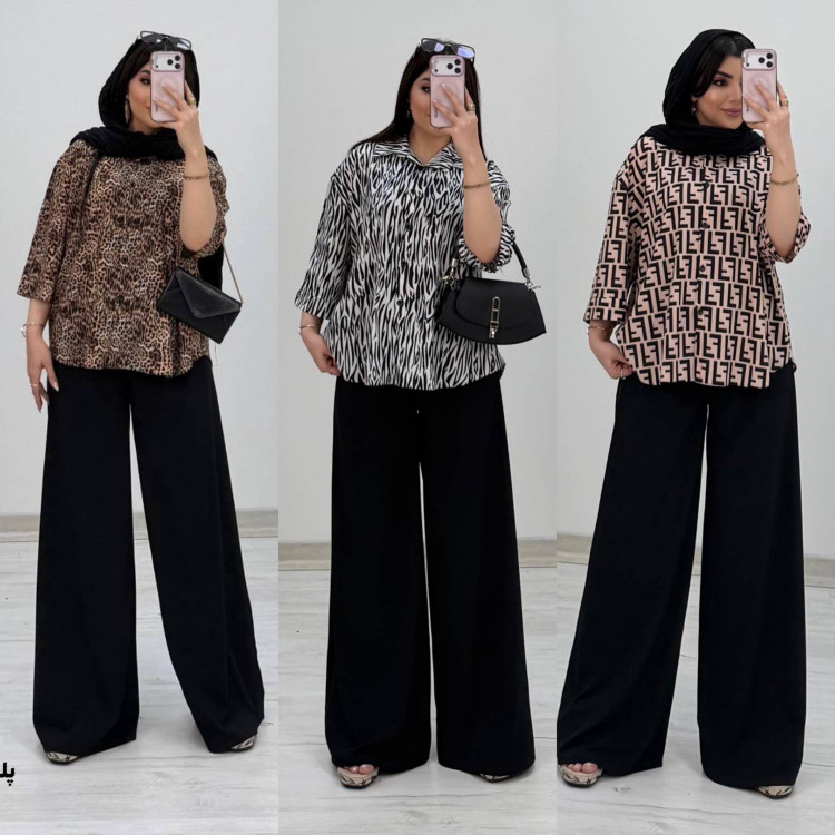 شومیزشلوار طرح دار