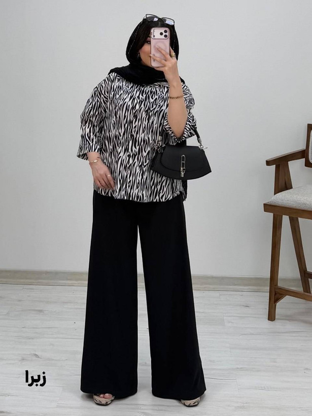 شومیزشلوار طرح دار