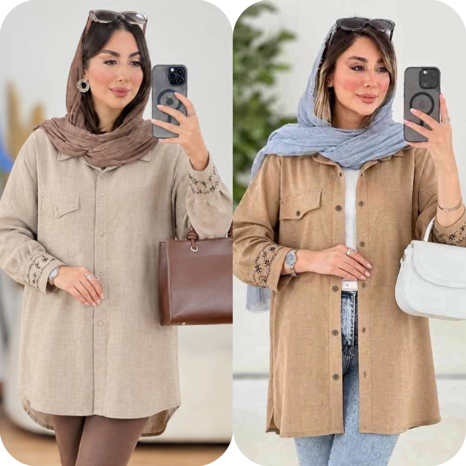 مانتو مچ گلدوزی سانیا