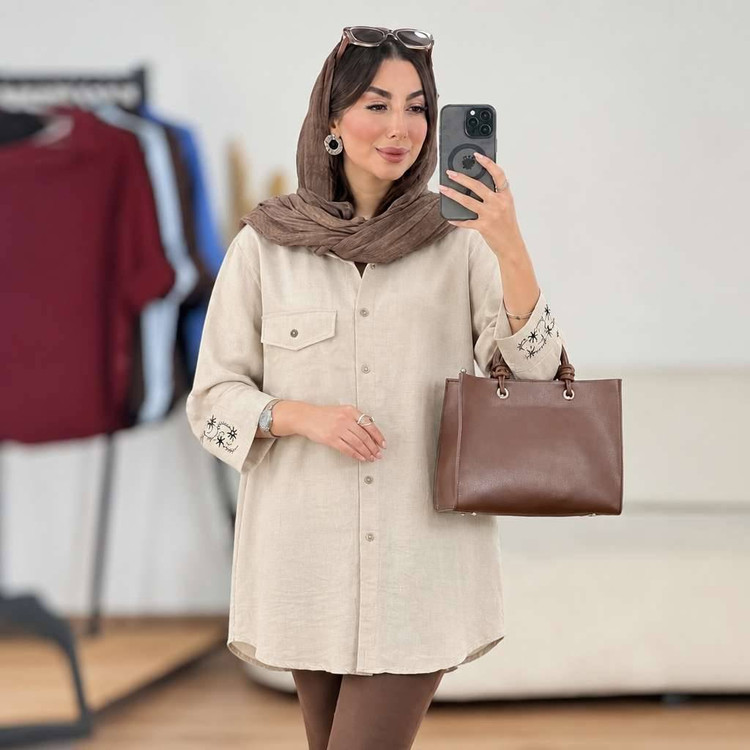 مانتو مچ گلدوزی سانیا
