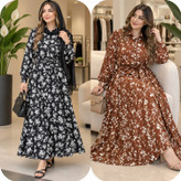 پیراهن بلند الیزه گلی