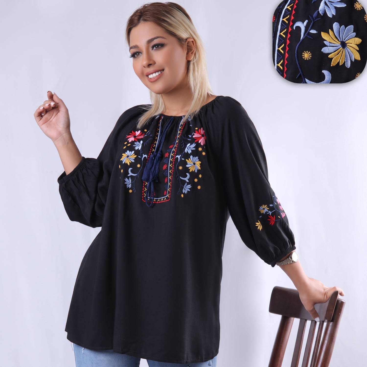 شومیز گلدوزی مارال