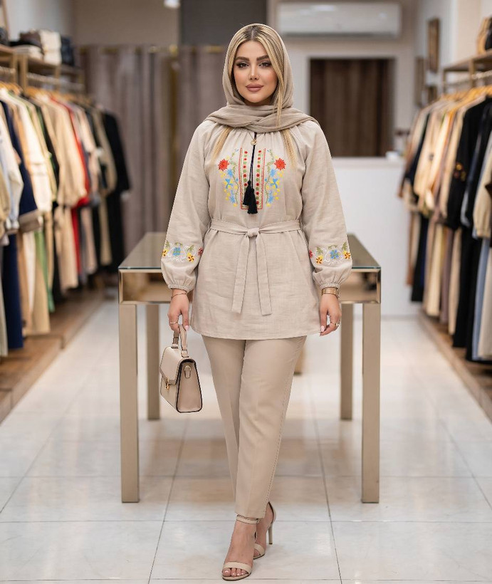شومیز گلدوزی مارال