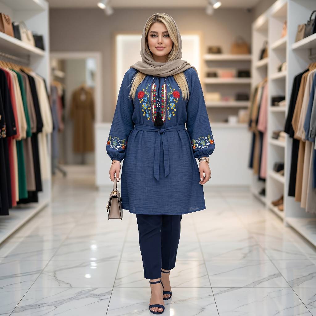 شومیز گلدوزی مارال