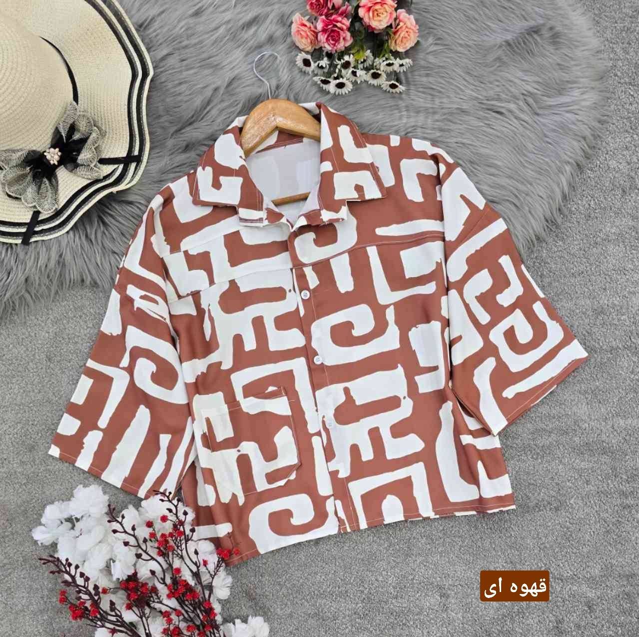 شومیز باکسی طرحدار
