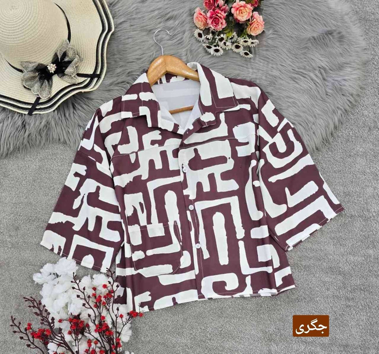 شومیز باکسی طرحدار