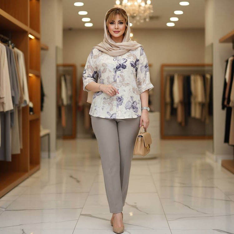 شومیز حریر پریا