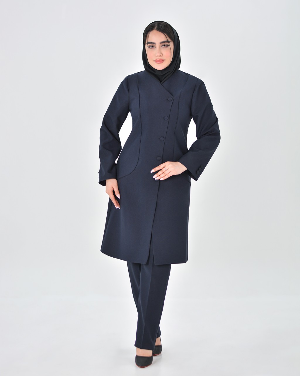 مانتو شلوار اداری خوشه