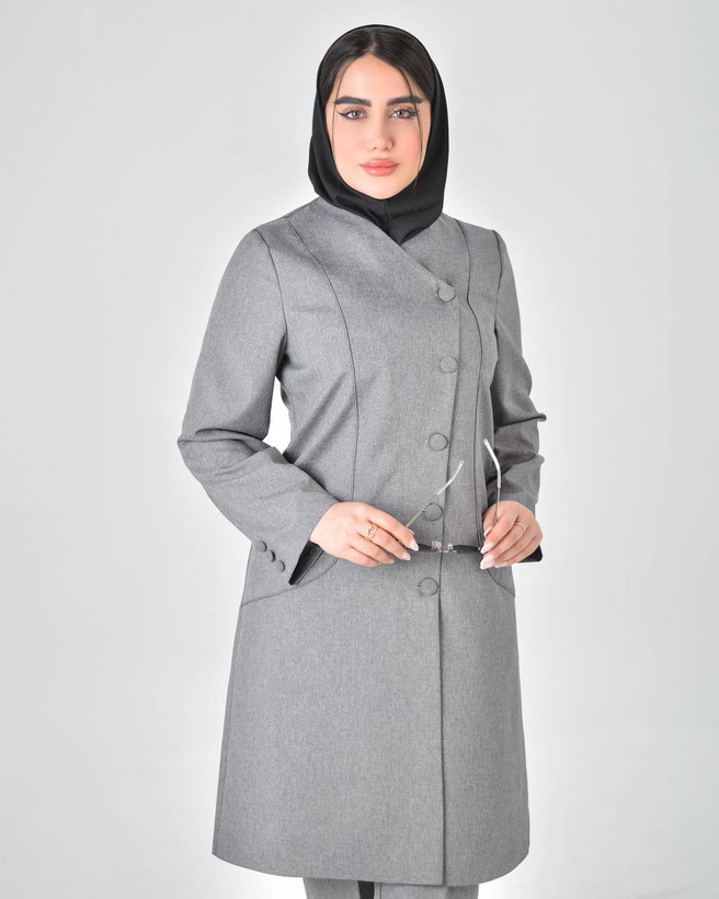 مانتو شلوار اداری خوشه