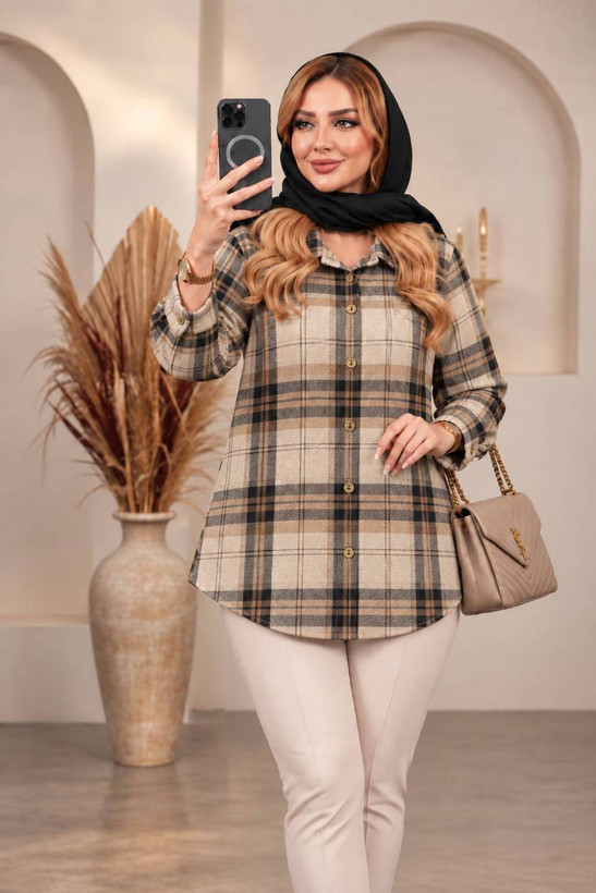 شکت چهارخونه پشمی